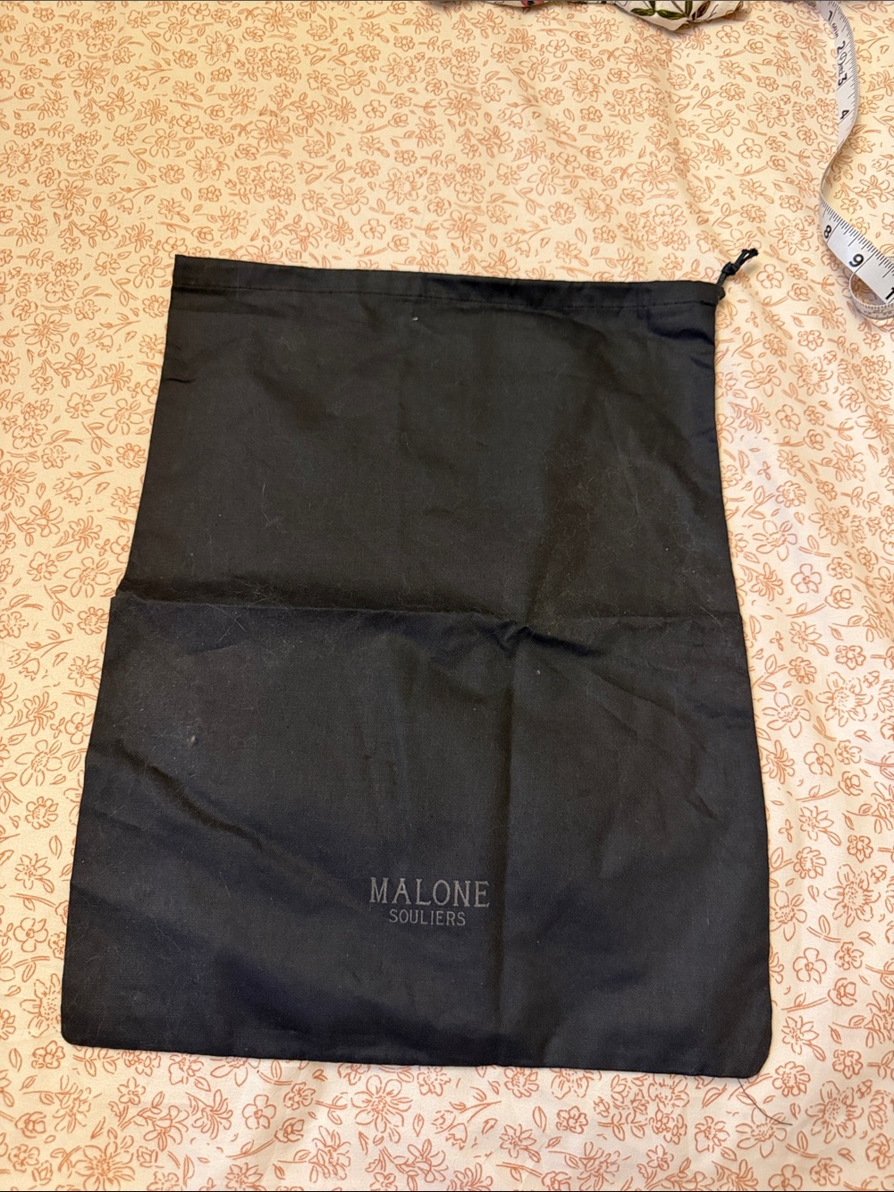 Malone Souliers Black Drawstring Dust Bag